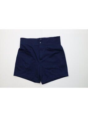 Vintage 70s 80s Bike Mens Medium Knit Baseball Coach Coaches Shorts Blue USA